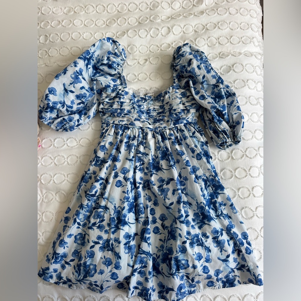 Abercrombie & Fitch Blue Floral Dress
